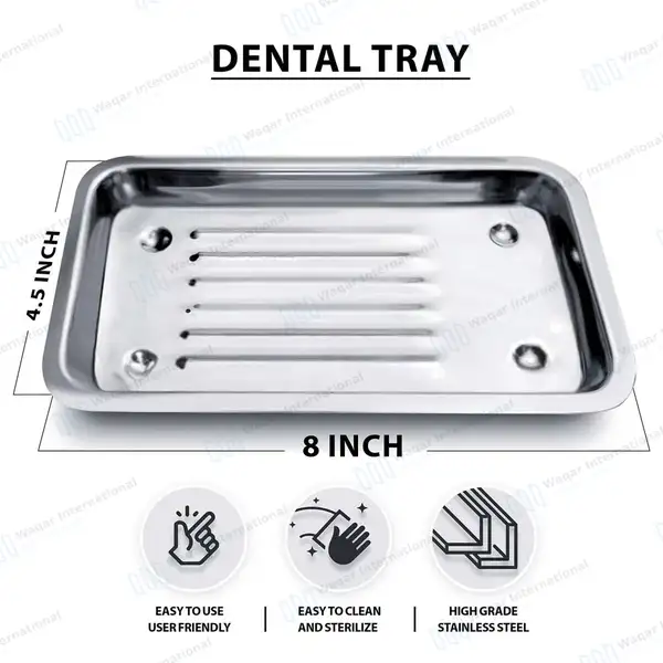 3 Pcs Dental Scaler Tray Set 8.5″ x 4.5″ - surgical instruments manufactured by Waqar International, Sialkot - view 3
