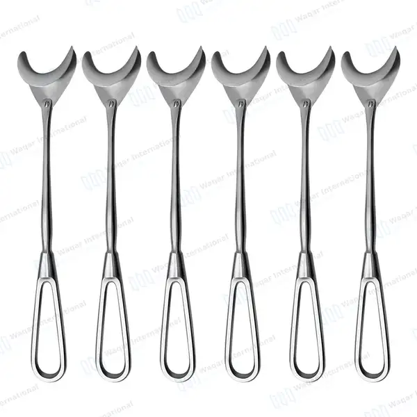 6 Cheek Retractors 7.75″ (19.7cm) with Swivel Blade 35mm Wide - surgical instruments manufactured by Waqar International, Sialkot - view 2