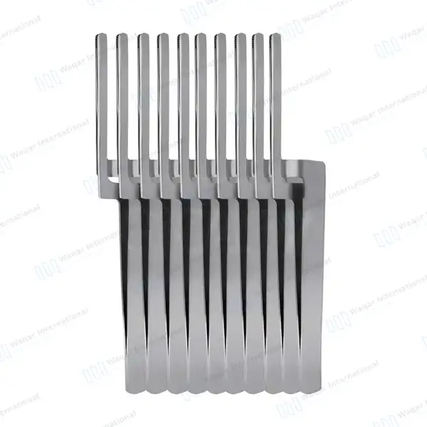 10 Standard Articulating Paper Forceps Set 6″ Cross Serrated Tips - surgical instruments manufactured by Waqar International, Sialkot - view 2