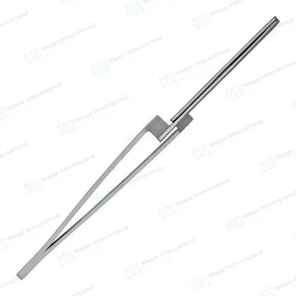 10 Standard Articulating Paper Forceps Set 6″ Cross Serrated Tips - surgical instruments manufactured by Waqar International, Sialkot - view 6