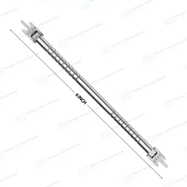 Bracket Height Gauge 2.0mm-3.5mm Adjustable Swivel Head - dental instruments manufactured by Waqar International, Sialkot - view 2