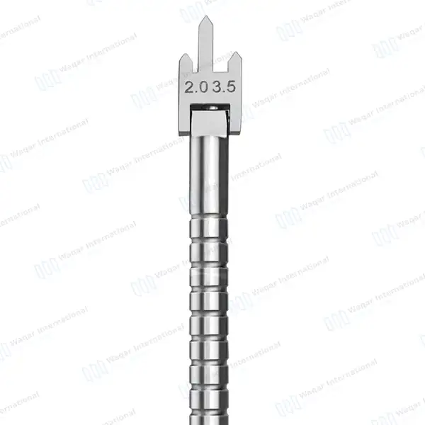 Bracket Height Gauge 2.0mm-3.5mm Adjustable Swivel Head - dental instruments manufactured by Waqar International, Sialkot - view 3