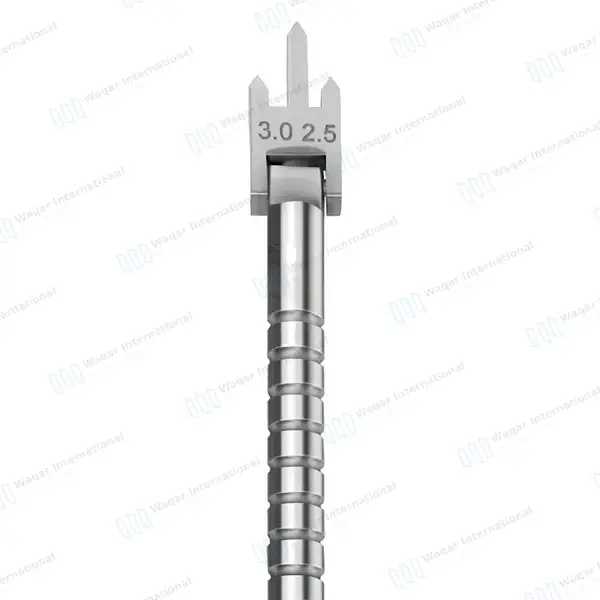 Bracket Height Gauge 2.0mm-3.5mm Adjustable Swivel Head - dental instruments manufactured by Waqar International, Sialkot - view 4