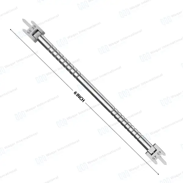 Bracket Height Gauge 2.5mm-5.0mm Adjustable Swivel Head - dental instruments manufactured by Waqar International, Sialkot - view 2