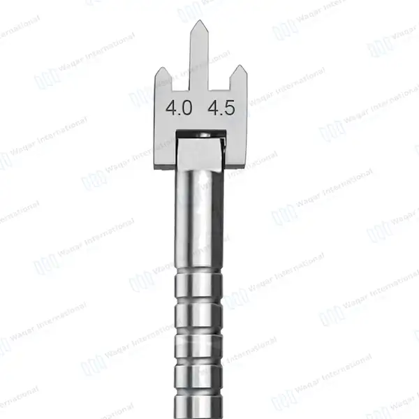 Bracket Height Gauge 2.5mm-5.0mm Adjustable Swivel Head - dental instruments manufactured by Waqar International, Sialkot - view 4
