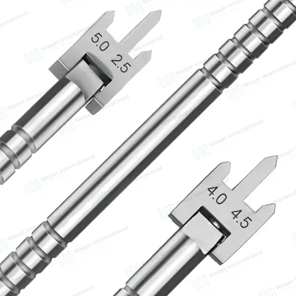Bracket Height Gauge 2.5mm-5.0mm Adjustable Swivel Head - dental instruments manufactured by Waqar International, Sialkot - view 7