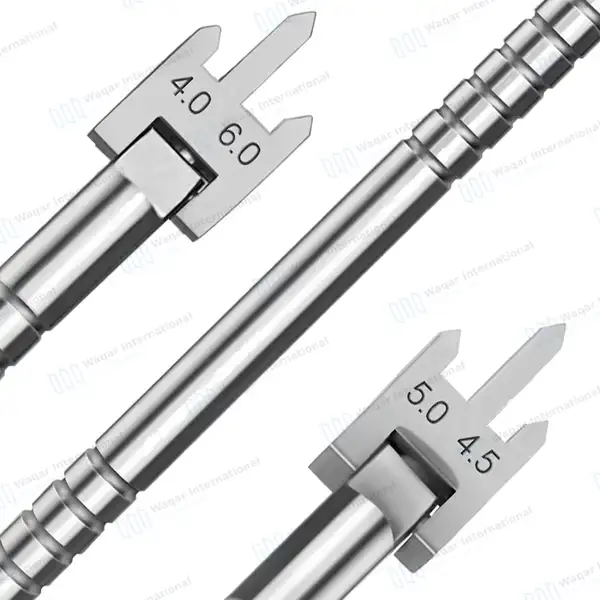 Bracket Height Gauge Moveable Head 4.0mm-6.0mm Pointed Tips - dental instruments manufactured by Waqar International, Sialkot - view 7