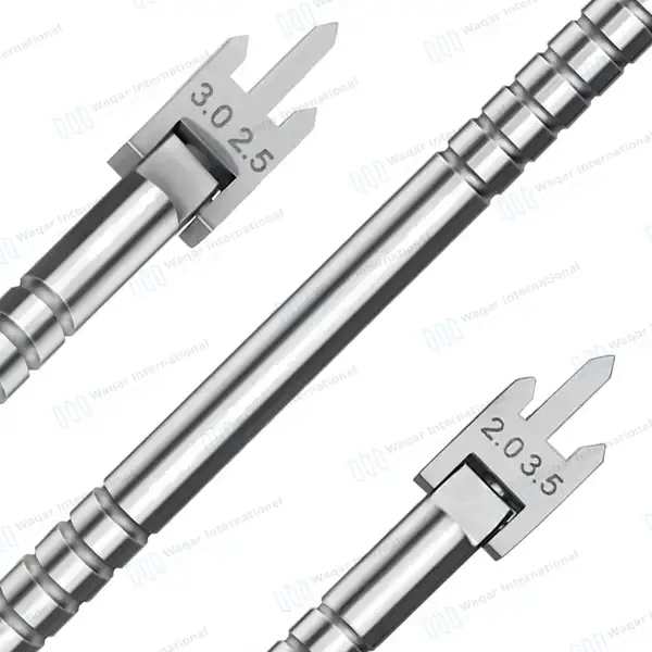 3 Swivel Head Bracket Height Gauge Set 6″ Adjustable Pointed Tips - dental instruments manufactured by Waqar International, Sialkot - view 4