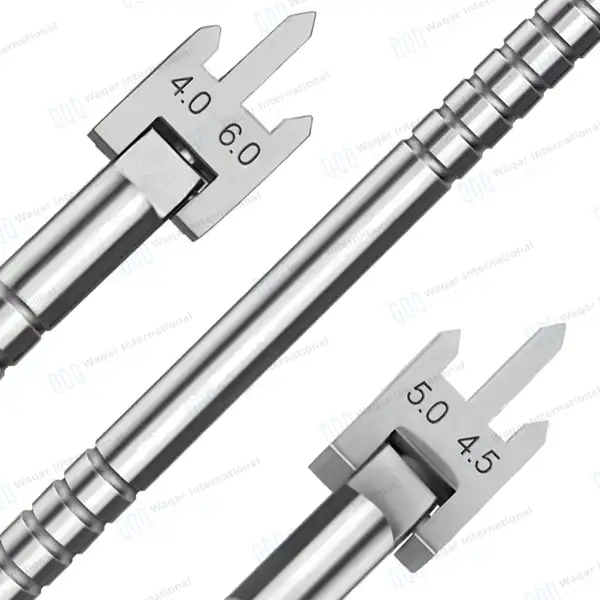 3 Swivel Head Bracket Height Gauge Set 6″ Adjustable Pointed Tips - dental instruments manufactured by Waqar International, Sialkot - view 6
