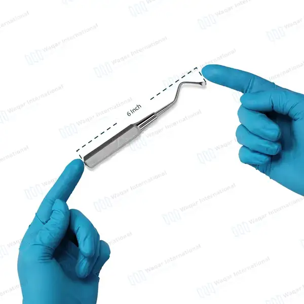 Molt Bone Curette #6R Single Ended 2.9mm Spoon Tip - dental instruments manufactured by Waqar International, Sialkot - view 3