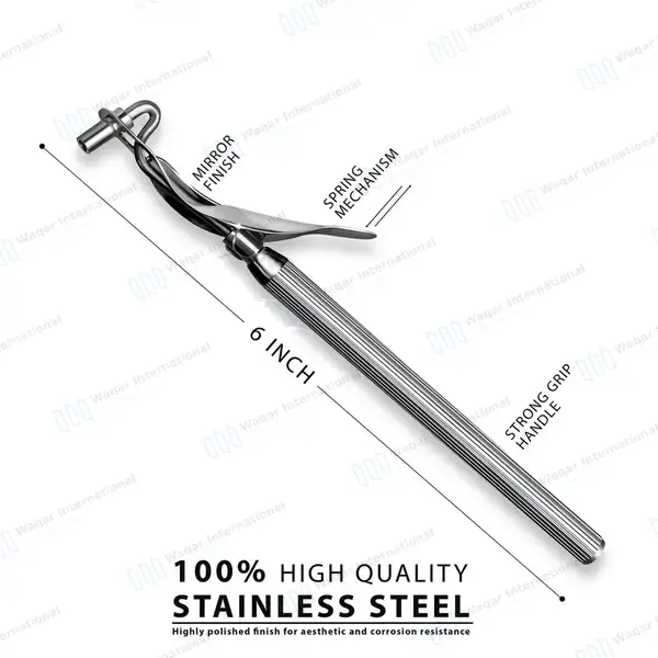 Amalgam Carrier Single Ended 3.0mm Large Tapered Tip - dental instruments manufactured by Waqar International, Sialkot - view 3