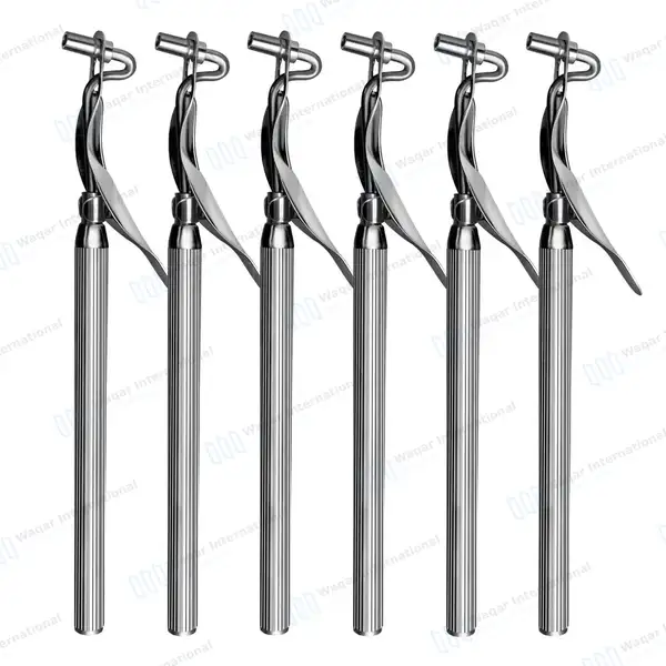 6 Pcs Amalgam Carrier Single Ended Set 3.0mm Large Tapered Tip - dental instruments manufactured by Waqar International, Sialkot - view 2