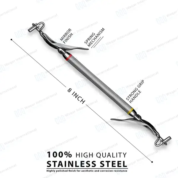 Amalgam Carrier Double Ended 8″ (20.3cm) Large/Jumbo Tips - dental instruments manufactured by Waqar International, Sialkot - view 3