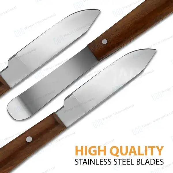 6 Pcs Fahnestock Wax Knife Set Small & Large Double Ended - surgical instruments manufactured by Waqar International, Sialkot - view 5