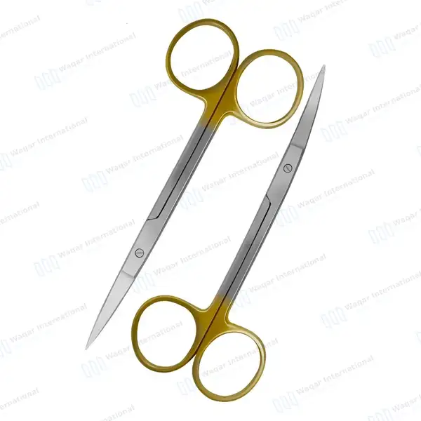 9 Pcs Dental Iris Scissors Set 4.5″ Staright, Curved & Angled - surgical instruments manufactured by Waqar International, Sialkot - view 5