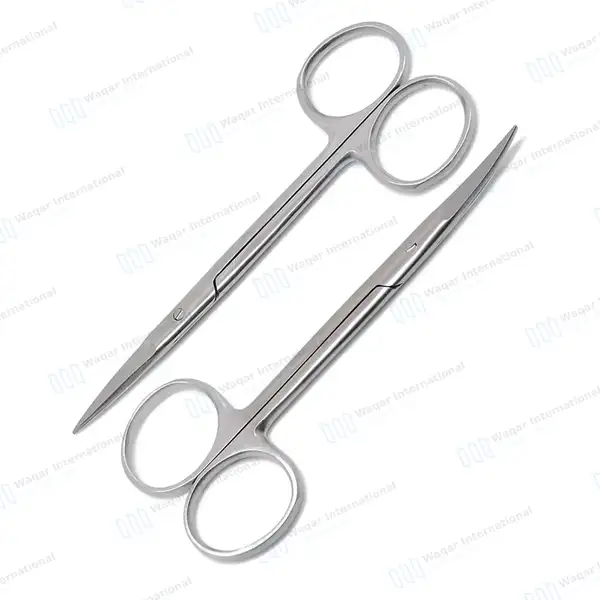 9 Pcs Dental Iris Scissors Set 4.5″ Staright, Curved & Angled - surgical instruments manufactured by Waqar International, Sialkot - view 6