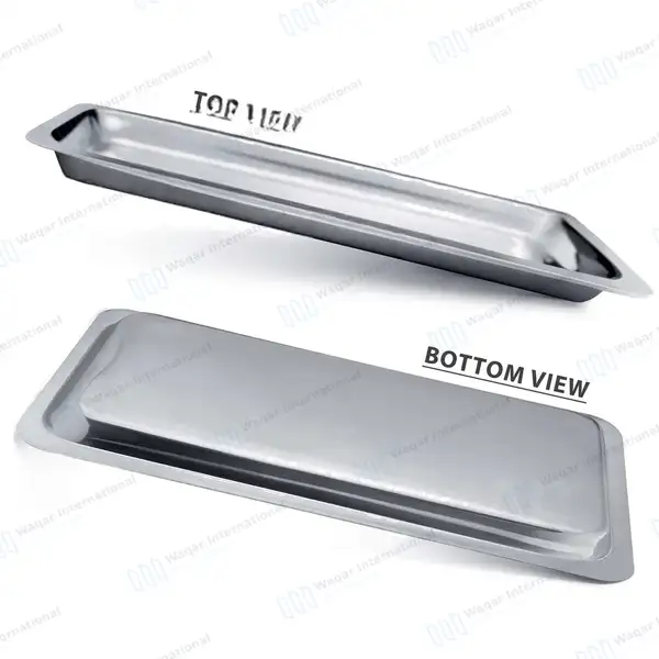 Stainless Steel Mayo Tray 14″ x 10″ - surgical instruments manufactured by Waqar International, Sialkot - view 2