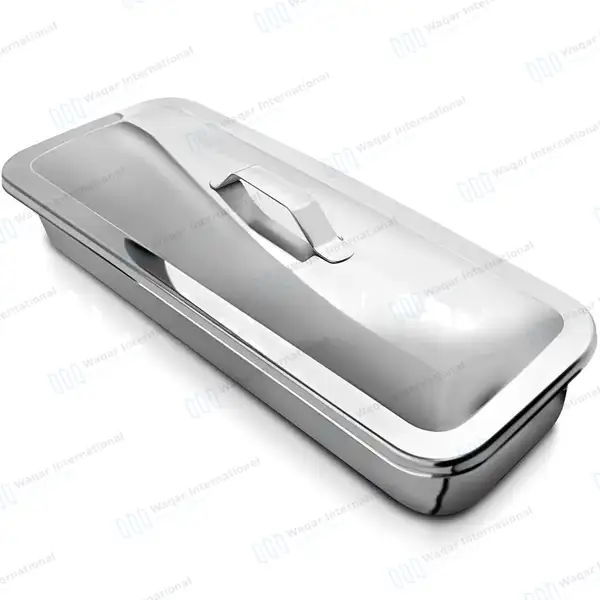 Catheter Tray With Strap Handle Cover 12″ x 4″ - surgical instruments manufactured by Waqar International, Sialkot - view 2