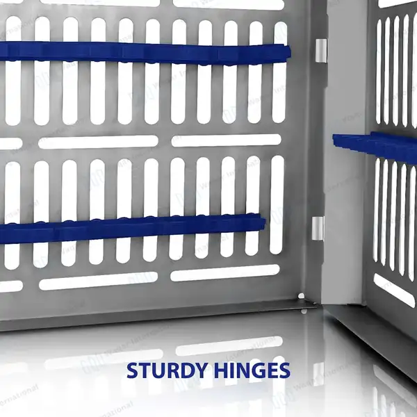 4 Dental Autoclave Sterilization Cassettes Rack Box for 5, 7, 10 and 20 Instruments - surgical instruments manufactured by Waqar International, Sialkot - view 5