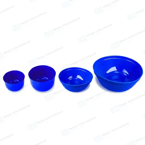 4 Pcs Plastic Blue Gallipot/ Lotion Bowl Mixing Bowl Set - surgical instruments manufactured by Waqar International, Sialkot - view 4