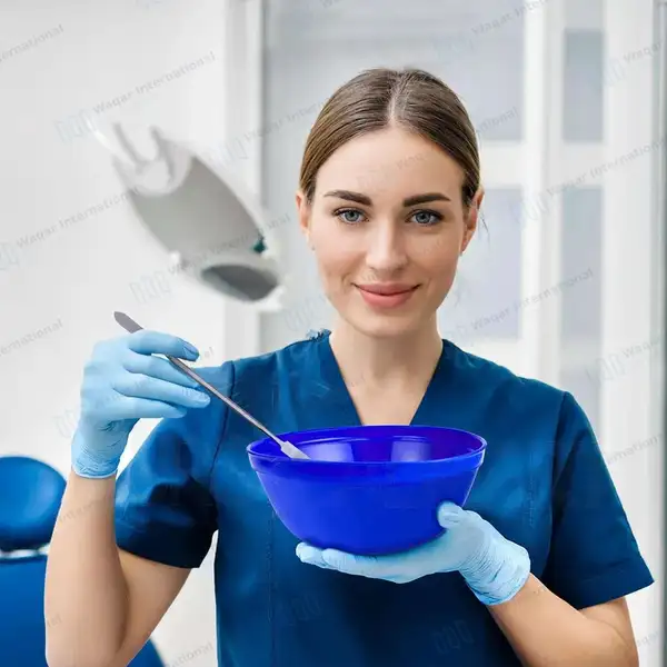 7 Pcs Plastic Blue Kidney Bowl Tray with Mixing Bowl Set - surgical instruments manufactured by Waqar International, Sialkot - view 8