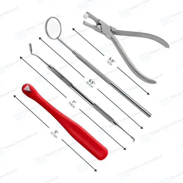 4 Pcs Orthodontic Band Set Up Kit - surgical instruments manufactured by Waqar International, Sialkot - view 3
