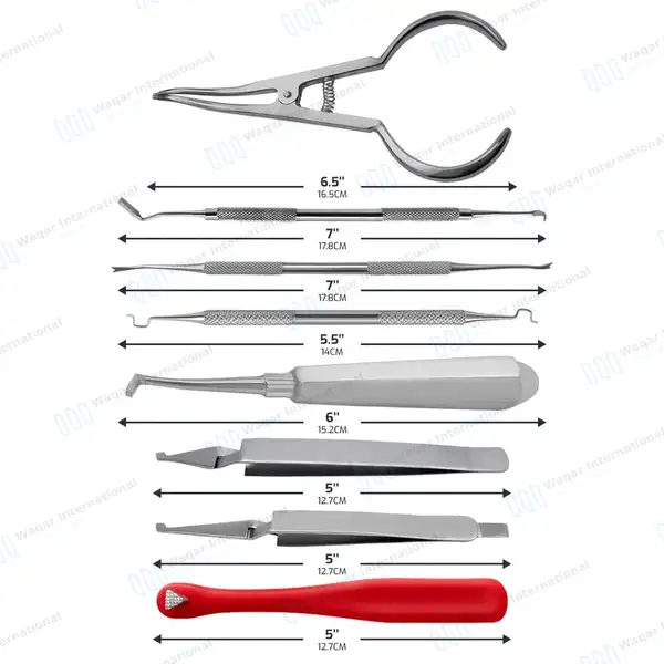 8 Pcs Dental Orthodontic Instruments Set - surgical instruments manufactured by Waqar International, Sialkot - view 2