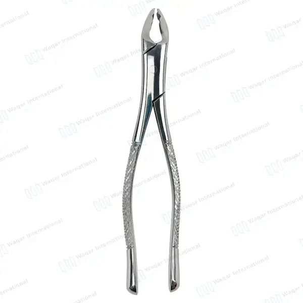 Pedo Extracting Forceps #150XAS Split Beak Serrated - surgical instruments manufactured by Waqar International, Sialkot - view 7