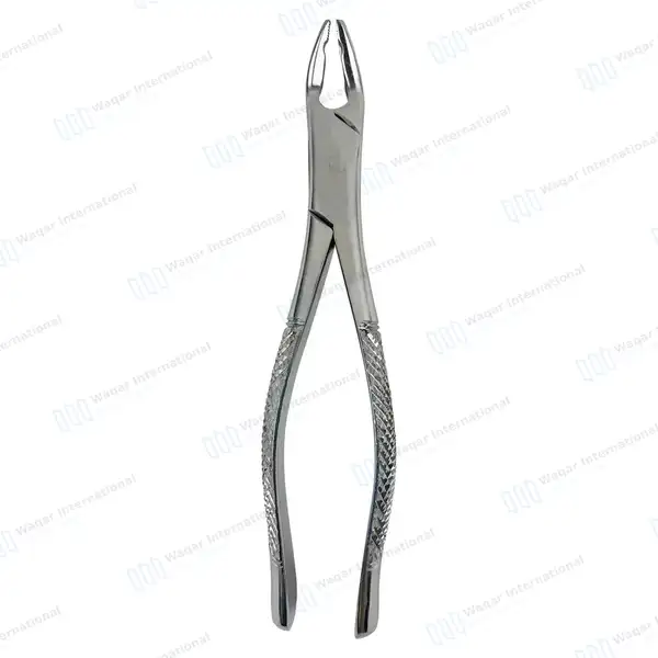 Pedo Extracting Forceps #150XAS Split Beak Serrated - surgical instruments manufactured by Waqar International, Sialkot - view 8