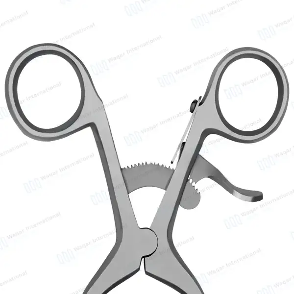 3 Molt Mouth Gag Set 3.5″, 4.5″ & 5.5″ Blue PVC Grip Blades - surgical instruments manufactured by Waqar International, Sialkot - view 6