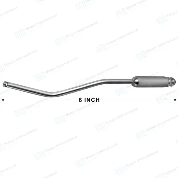 Saliva Ejector Suction Tip 3mm Angled Implant Surgery Instrument - surgical instruments manufactured by Waqar International, Sialkot - view 3
