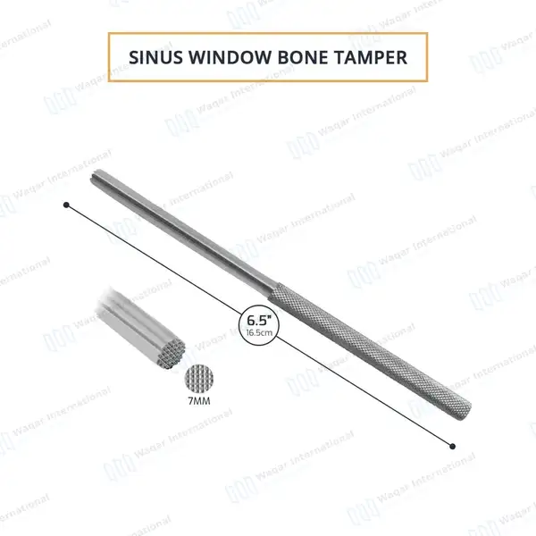 Sinus Window Bone Tamper 7mm Serrated Tip - surgical instruments manufactured by Waqar International, Sialkot - view 3