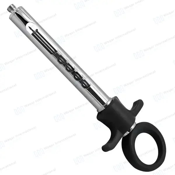 Dental Self Aspirating Auto Passive Syringe 1.8ml Black Plastic Handle - surgical instruments manufactured by Waqar International, Sialkot - view 2