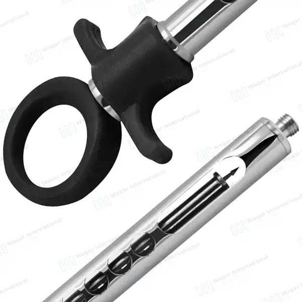 Dental Self Aspirating Auto Passive Syringe 1.8ml Black Plastic Handle - surgical instruments manufactured by Waqar International, Sialkot - view 6