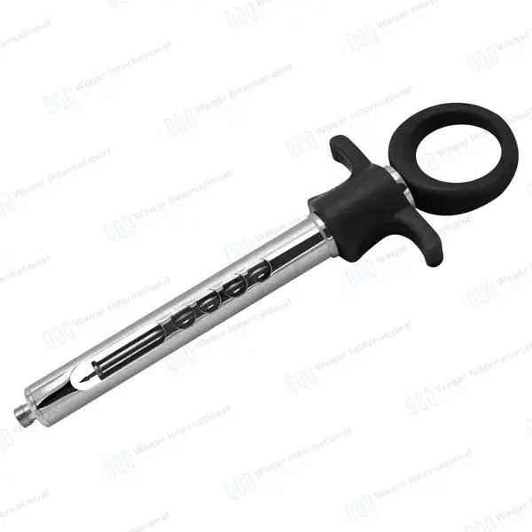 Dental Self Aspirating Auto Passive Syringe 1.8ml Black Plastic Handle - surgical instruments manufactured by Waqar International, Sialkot - view 9