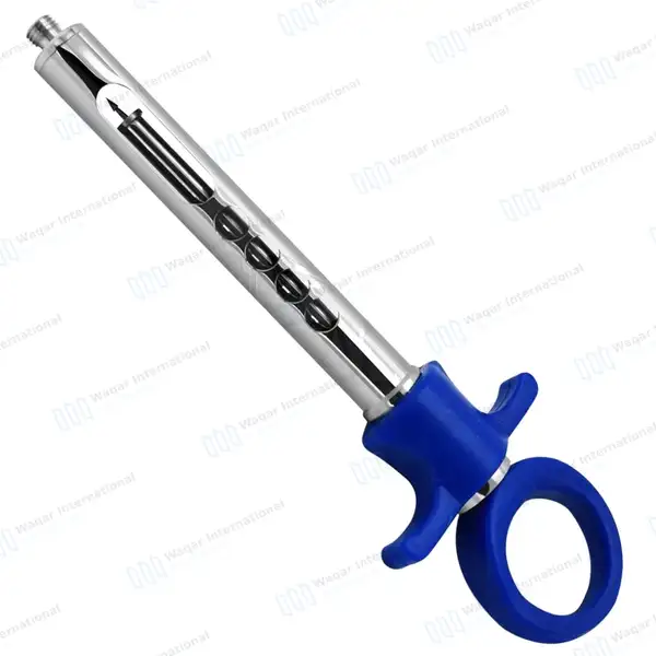 Dental Anesthetic Self Aspirating Syringe 1.8ml Auto Passive Blue Plastic Handle - surgical instruments manufactured by Waqar International, Sialkot - view 2