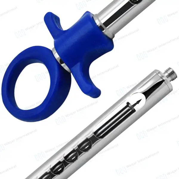 Dental Anesthetic Self Aspirating Syringe 1.8ml Auto Passive Blue Plastic Handle - surgical instruments manufactured by Waqar International, Sialkot - view 6