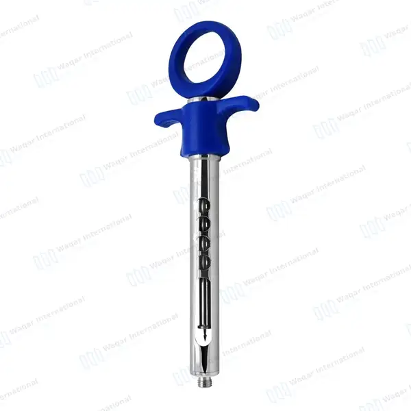 Dental Anesthetic Self Aspirating Syringe 1.8ml Auto Passive Blue Plastic Handle - surgical instruments manufactured by Waqar International, Sialkot - view 8