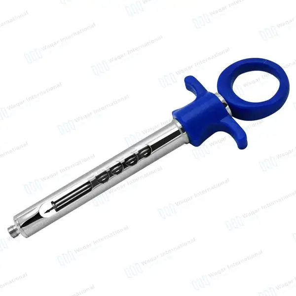 Dental Anesthetic Self Aspirating Syringe 1.8ml Auto Passive Blue Plastic Handle - surgical instruments manufactured by Waqar International, Sialkot - view 9