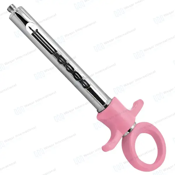 Dental Anesthetic Self Aspirating Syringe 1.8ml Auto Passive Pink Plastic Handle - surgical instruments manufactured by Waqar International, Sialkot - view 2