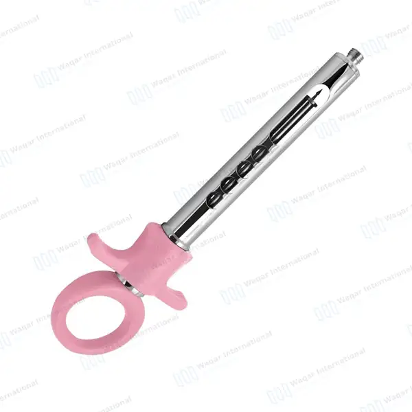 Dental Anesthetic Self Aspirating Syringe 1.8ml Auto Passive Pink Plastic Handle - surgical instruments manufactured by Waqar International, Sialkot - view 7