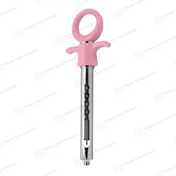 Dental Anesthetic Self Aspirating Syringe 1.8ml Auto Passive Pink Plastic Handle - surgical instruments manufactured by Waqar International, Sialkot - view 8