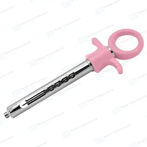 Dental Anesthetic Self Aspirating Syringe 1.8ml Auto Passive Pink Plastic Handle - surgical instruments manufactured by Waqar International, Sialkot - view 9
