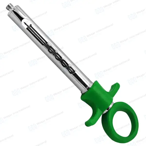 Dental Anesthetic Self Aspirating Syringe 1.8ml Auto Passive Green Plastic Handle - surgical instruments manufactured by Waqar International, Sialkot - view 2