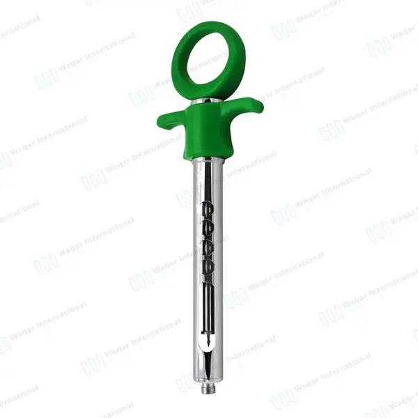 Dental Anesthetic Self Aspirating Syringe 1.8ml Auto Passive Green Plastic Handle - surgical instruments manufactured by Waqar International, Sialkot - view 8
