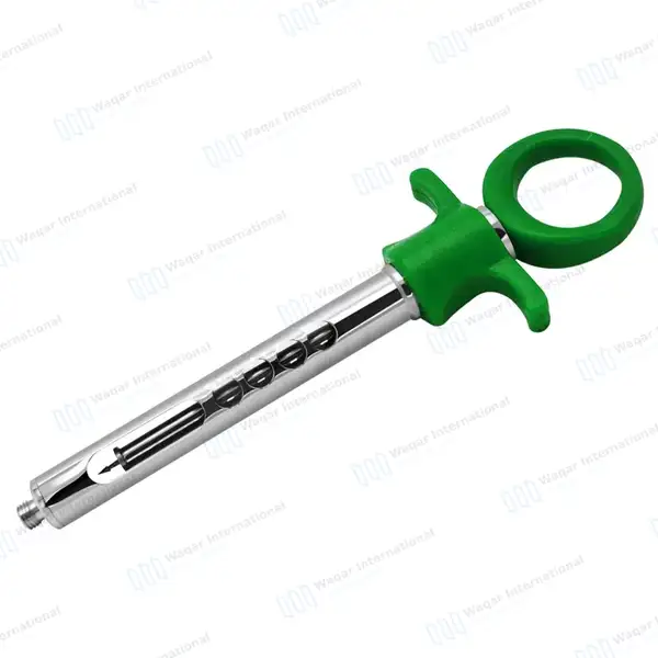 Dental Anesthetic Self Aspirating Syringe 1.8ml Auto Passive Green Plastic Handle - surgical instruments manufactured by Waqar International, Sialkot - view 9