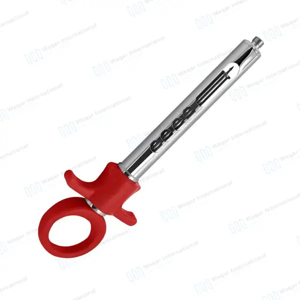 Dental Anesthetic Self Aspirating Syringe 1.8ml Auto Passive Red Plastic Handle - surgical instruments manufactured by Waqar International, Sialkot - view 7