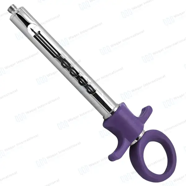 Dental Self Aspirating Syringe 1.8ml Auto Passive Purple Plastic Handle - surgical instruments manufactured by Waqar International, Sialkot - view 2