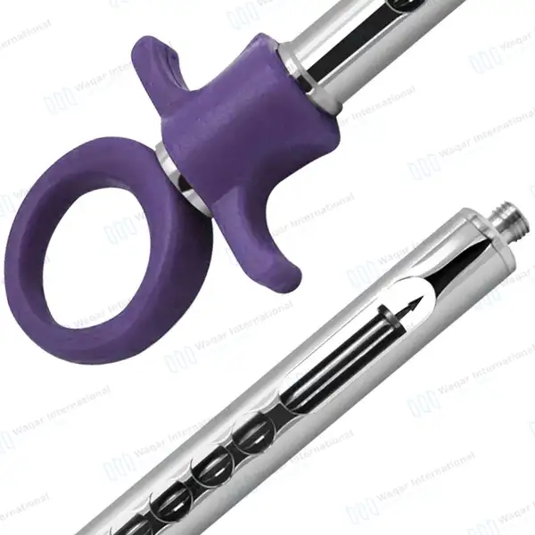 Dental Self Aspirating Syringe 1.8ml Auto Passive Purple Plastic Handle - surgical instruments manufactured by Waqar International, Sialkot - view 6