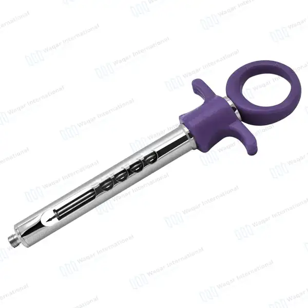 Dental Self Aspirating Syringe 1.8ml Auto Passive Purple Plastic Handle - surgical instruments manufactured by Waqar International, Sialkot - view 9